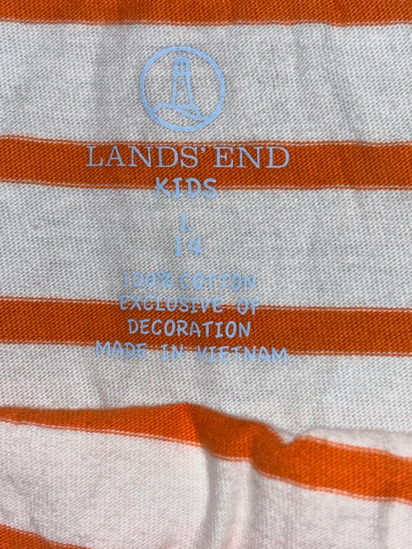 Lands’ End Kids Cotton Sundress – Size 14 (L)