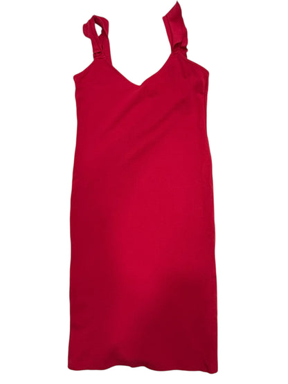 Forever 21 Red Sleeveless Ruffle Strap Dress – Size M