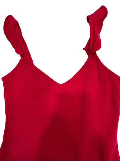 Forever 21 Red Sleeveless Ruffle Strap Dress – Size M