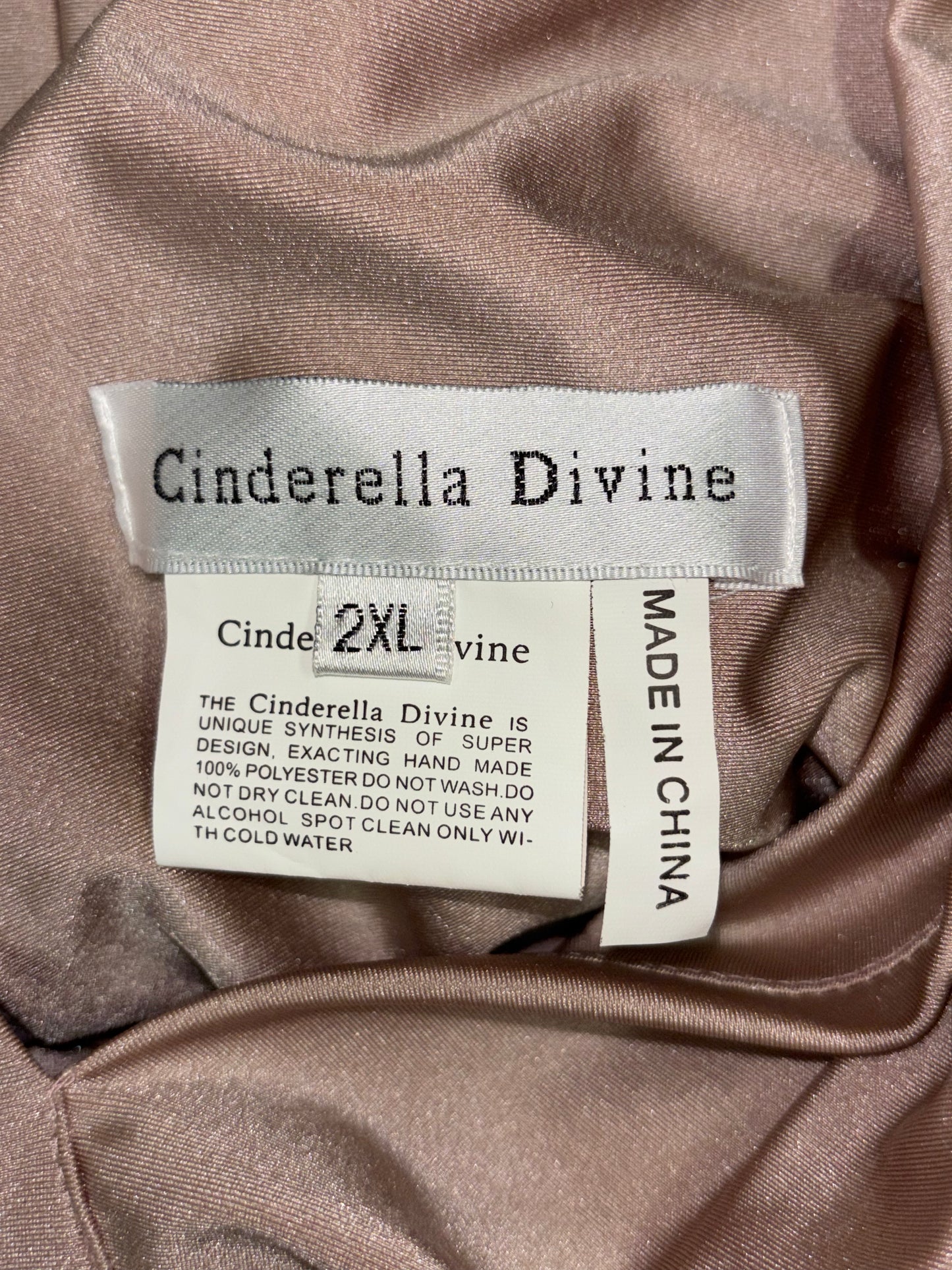 Elegant Dusty Rose Draped Gown
Size: 2XL
