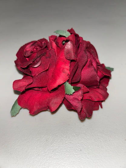 Vintage INSPIRED Red Rose Hair Clip – “Shazam!” Edition