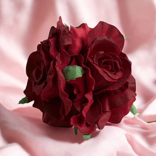 Vintage INSPIRED Red Rose Hair Clip – “Shazam!” Edition