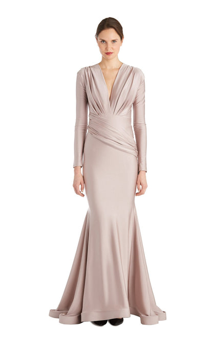 Elegant Dusty Rose Draped Gown
Size: 2XL
