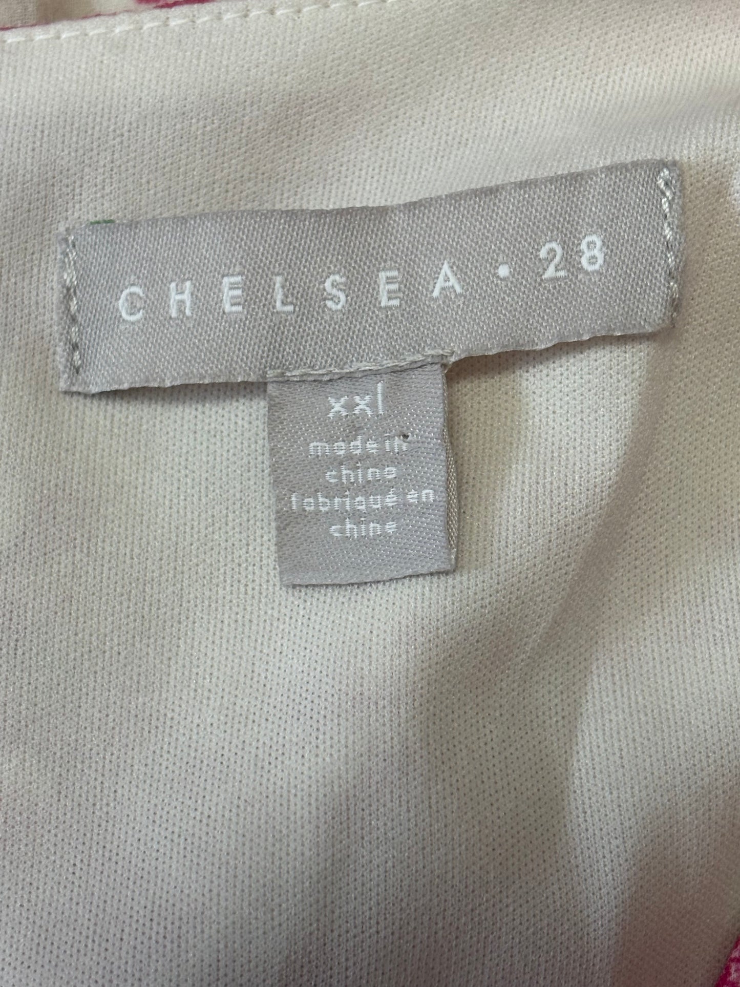 Chelsea28 Ruched Midi Dress – XXL – Rosy Toile Romance