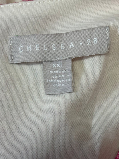 Chelsea28 Ruched Midi Dress – XXL – Rosy Toile Romance