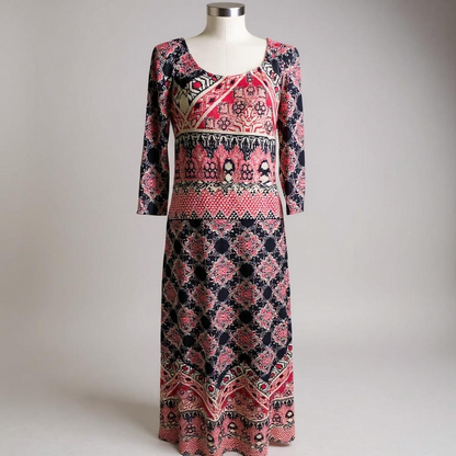 Boho Mosaic Print Maxi Dress – Xhilaration (Size L)
