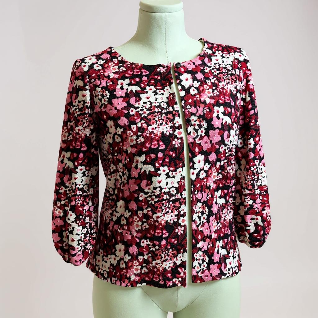 Style & Co Floral Knit Sweater – Medium