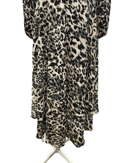 Vince Camuto Leopard Print Chiffon Midi Dress – 2X – Fierce & Flowing