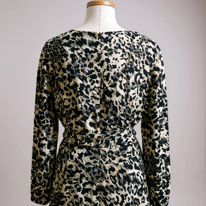 Vince Camuto Leopard Print Chiffon Midi Dress – 2X – Fierce & Flowing