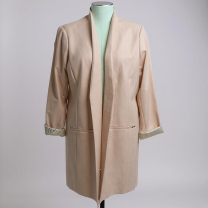 Calvin Klein Open-Front Peach Blazer – Size 14W