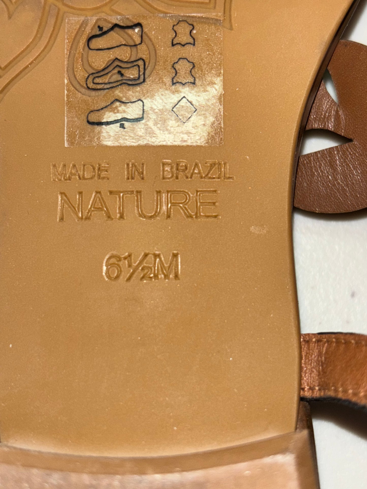 Brighton Nature Leather Sandals – Size 6.5M