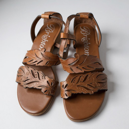 Brighton Nature Leather Sandals – Size 6.5M