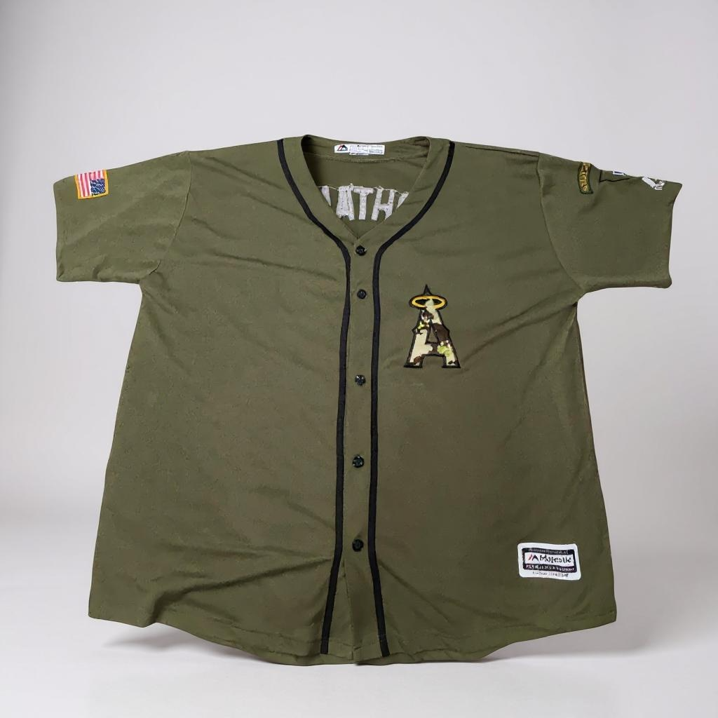 Shohei Ohtani #17 Angels Camo Jersey – Majestic Cool Base (XXL)