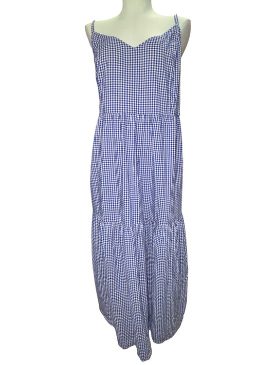 Old Navy Blue Gingham Cami Mani Dress – Size XL
