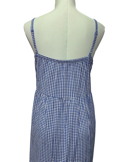 Old Navy Blue Gingham Cami Mani Dress – Size XL