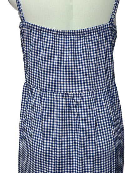 Old Navy Blue Gingham Cami Mani Dress – Size XL