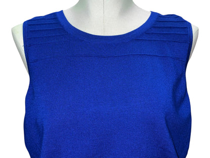 Cable & Gauge Royal Blue Sleeveless Knit Top – Size Large