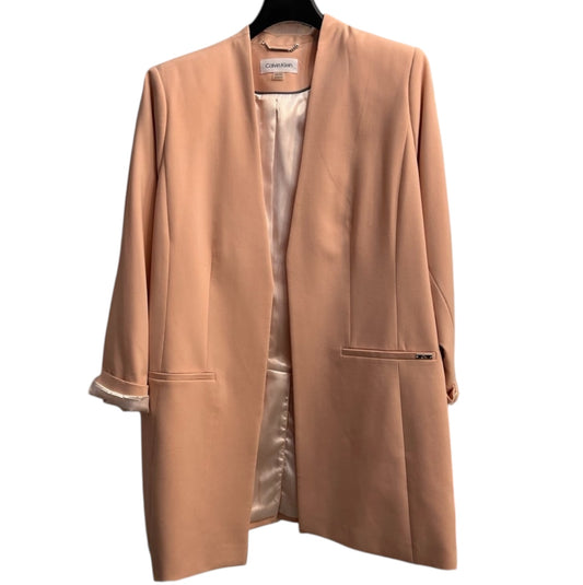 Calvin Klein Open-Front Peach Blazer – Size 14W
