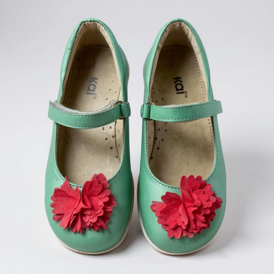 Kai Girls’ Mint Green Mary Jane Flats – Size 1.5