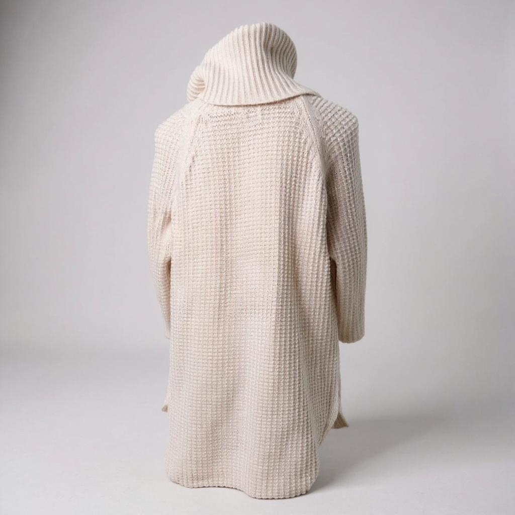 Cozy Cream Waffle Knit Turtleneck – A New Day (XL)