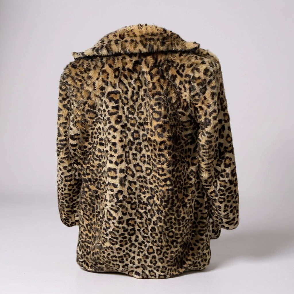 Forever 21 Faux Fur Leopard Print Coat – Size M