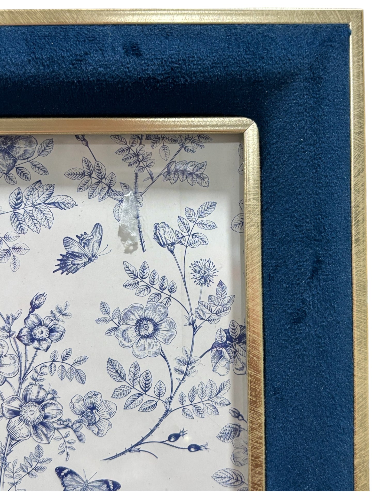 Navy & Gold Vintage-Inspired Picture Frame