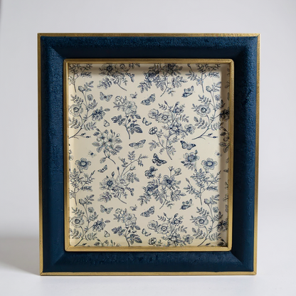 Navy & Gold Vintage-Inspired Picture Frame