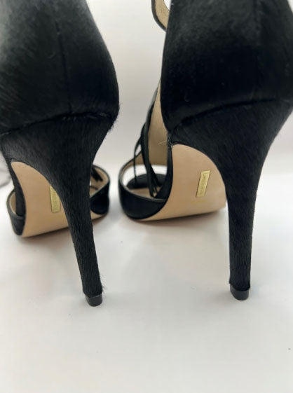 Louise Et Cie Black Fringe Heels (Size 8)