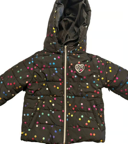 Polk-a-dot Puffy Jacket (Size 5T)