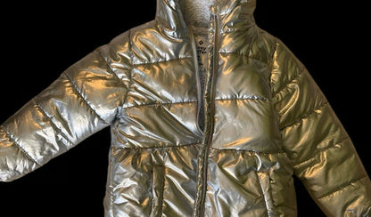 Silver Puffy Jacket (Size 5T)